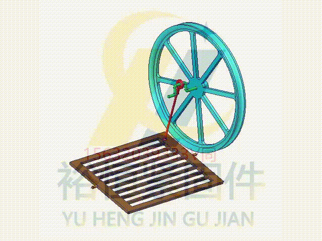 图007 连杆与从动件（曲柄）共线时的死点位置.gif